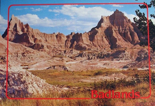 Badlands National Park Colorful Photo Postcard