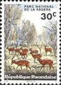 Rwanda Postage Stamps - 1965 - Kagera National Park - Impala (Aepyceros melampus) 30c
