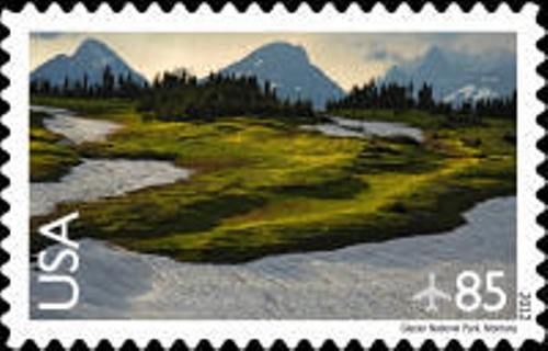 Glacier National Park Stamp national parks United States 2012 85c glacier national park postage stamp scott-c149 United States National Parks